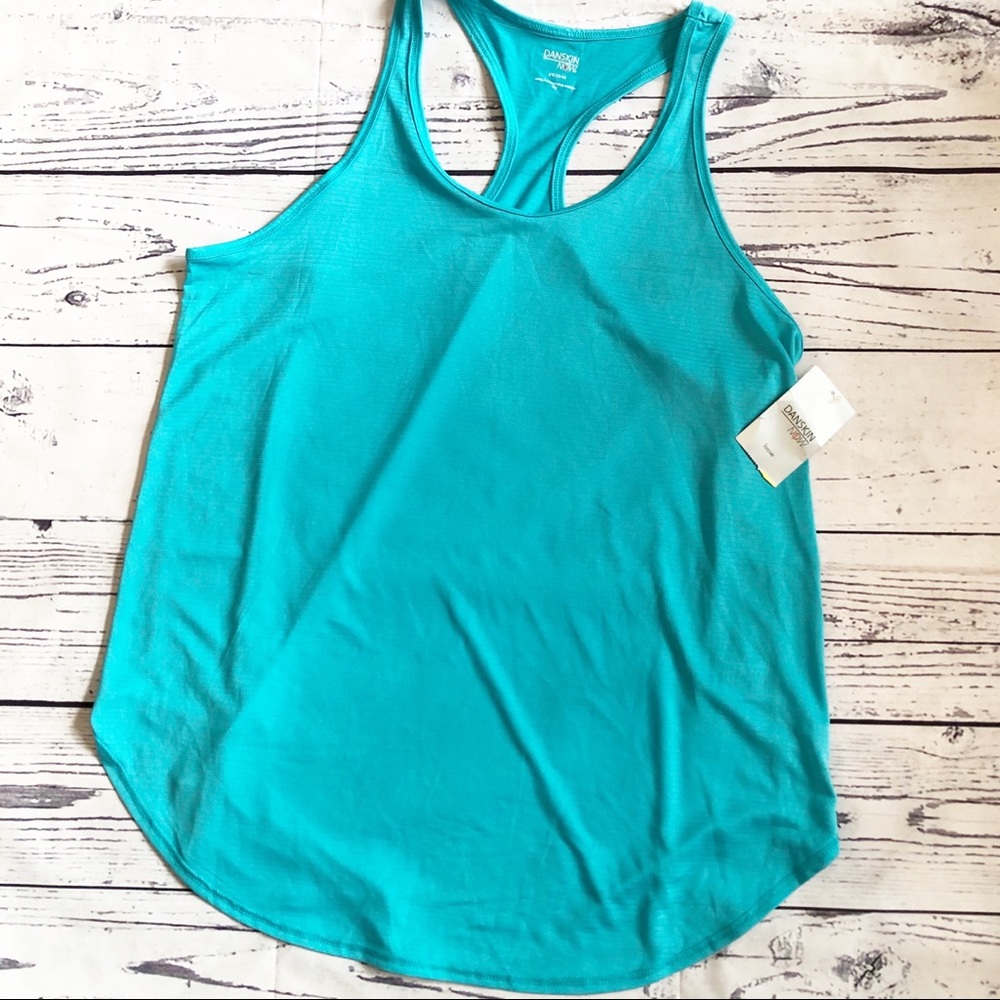 DANSKIN NOW l Large NWT blue racerback tank top